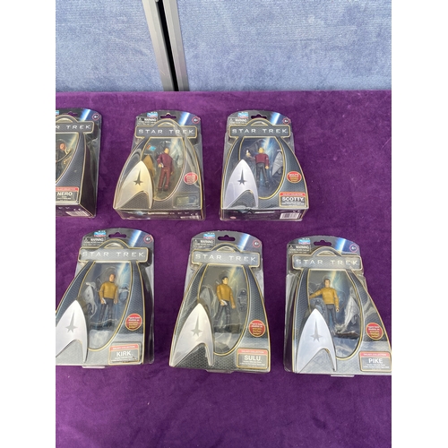 228 - 9 x Star trek figures by Playmates Toys