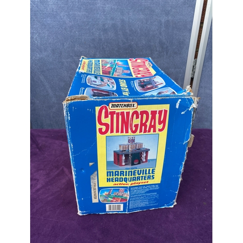 232 - Matchbox play sets, including Tracy Island Thunderbirds and Marineville Headquarters Stingray