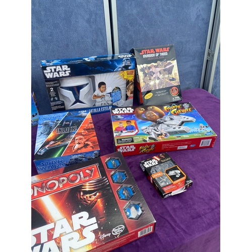 237 - A collection of Star wars board games.