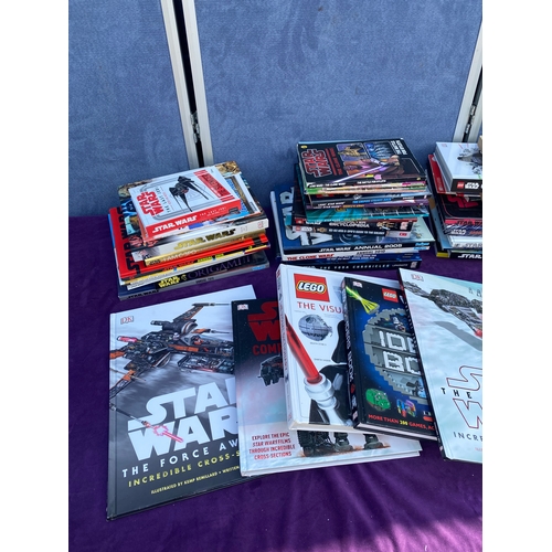 243 - Large bundle of Star wars related books.