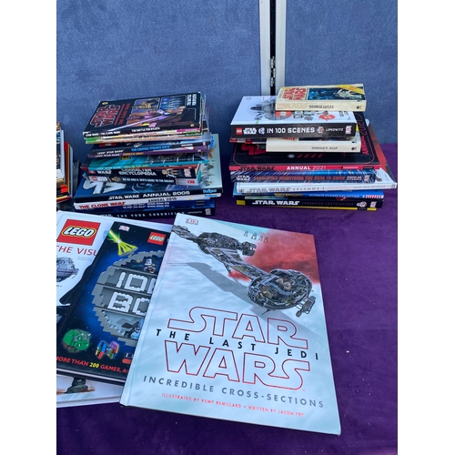 243 - Large bundle of Star wars related books.