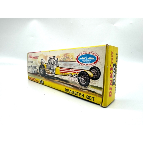 247 - Dinky Toys - 370 Dragster Set Speedwheels - Boxed