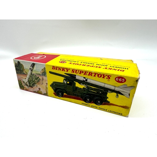 254 - Dinky Supertoys - 665 Honest John Missile Launcher in box