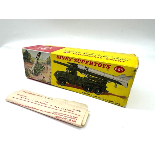 254 - Dinky Supertoys - 665 Honest John Missile Launcher in box