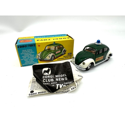 263 - Corgi Toys - 492 Volkswagen European Police Car