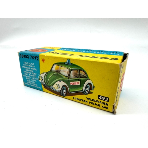 263 - Corgi Toys - 492 Volkswagen European Police Car