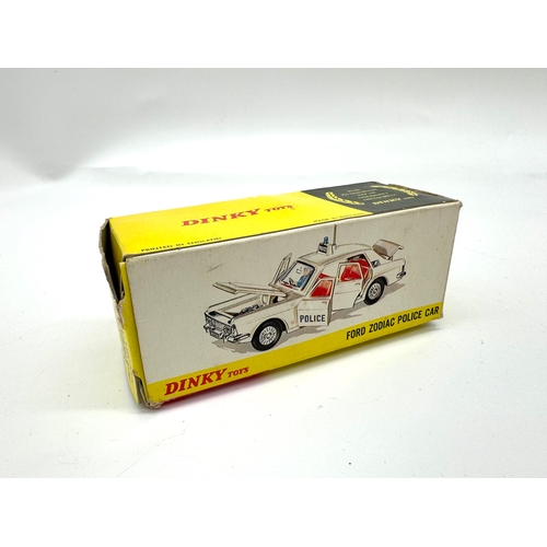 264 - Dinky Toys - 255 Ford Zodiac Police Car in box