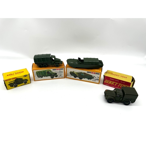 273 - Dinky Toys / Airfix - H0-00 Scales 6x6 Truck & D.U.K.W, No 641 Army I-TON Cargo Truck + 670 Armoured... 