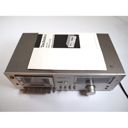 3 - Technics M22 Cassette Player with manual - working