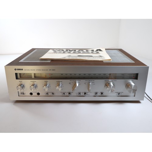 2 - Yamaha CR 820 Amplifier with manual - working