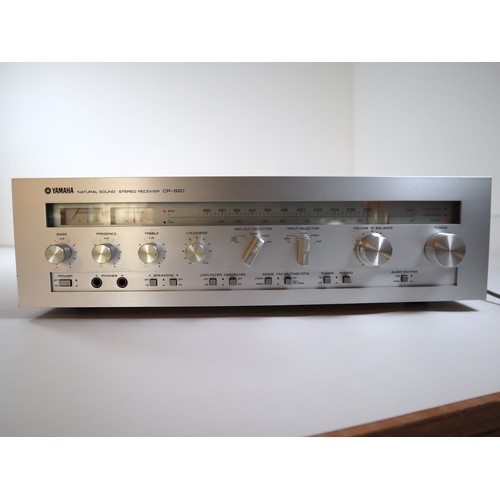 2 - Yamaha CR 820 Amplifier with manual - working