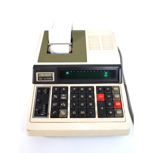 42 - Vintage Cash Regas SS-127PDN Electronic Calculator - working