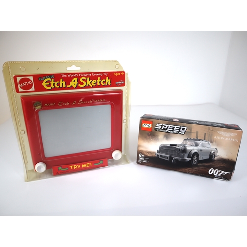 44 - Sealed Mattel Etch a Sketch + Sealed Lego Speed Champions James Bond Aston Martin 76911