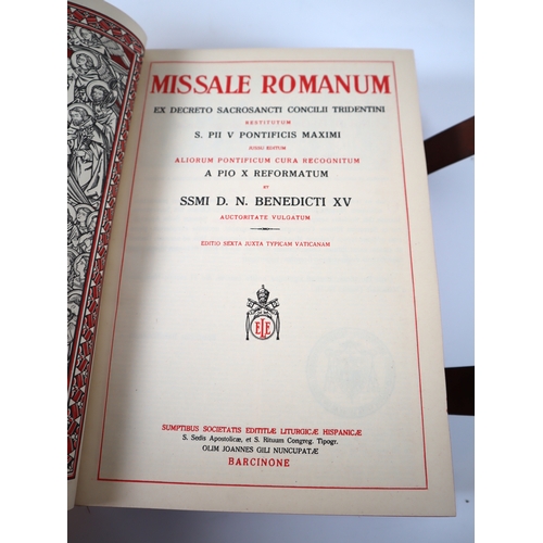 52 - Antique Missale Romanum Book - Pope Benedict XV