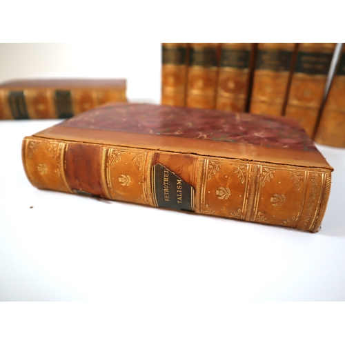 53 - 19th Century Leather Bound Waverley Novels  by  Sir Walter Scott W.P Nimmo, Hay & Mitchell