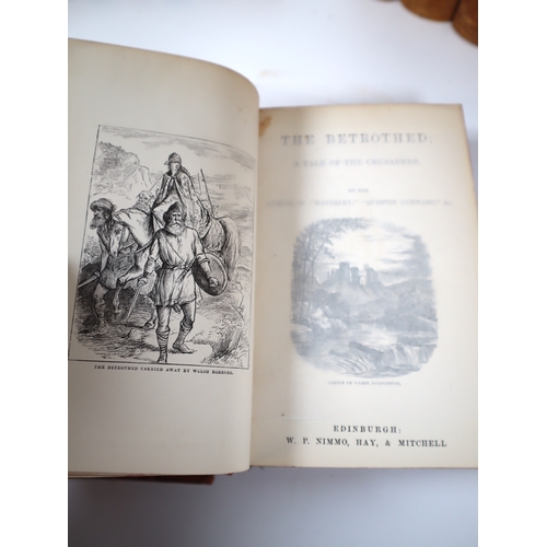 53 - 19th Century Leather Bound Waverley Novels  by  Sir Walter Scott W.P Nimmo, Hay & Mitchell