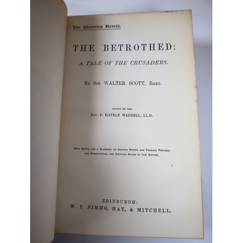 53 - 19th Century Leather Bound Waverley Novels  by  Sir Walter Scott W.P Nimmo, Hay & Mitchell