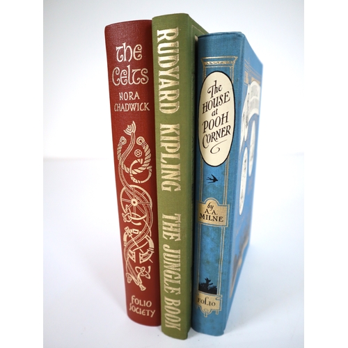 57 - Folio Society Books - Rudyard Kipling The Jungle Book, The House at Pooh Corner, The Celts Nora Chad... 