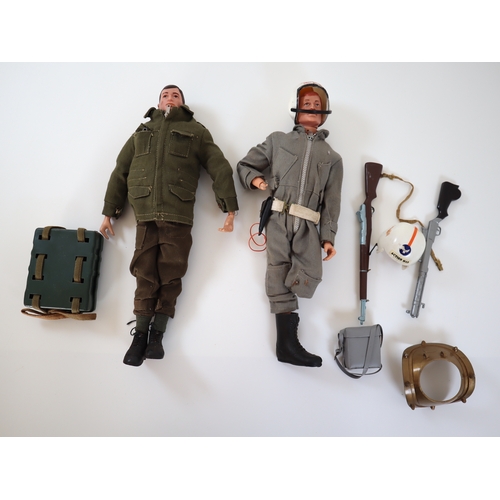 70 - Two Vintage Action Man Figures + accessories