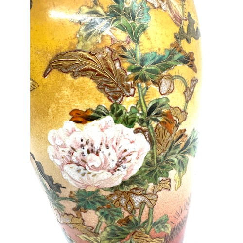 100 - Two vintage hand painted oriental vases - 30cm