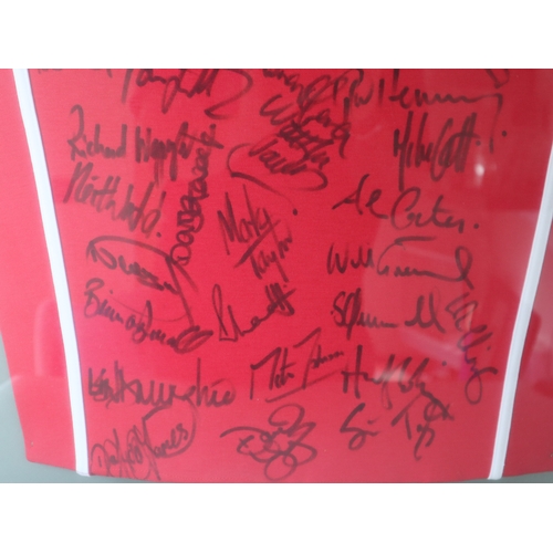 151 - The British Lions 2001 Tour To Australia Full Squad Hand Signed Jersey 90cm x 100cm