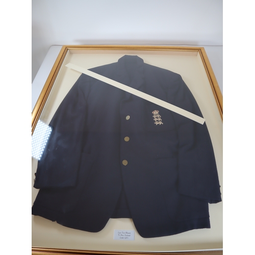 152 - Cricket - Last Test Blazer vs New Zealand Lords 1965 three lions breast pocket badge and silver butt... 