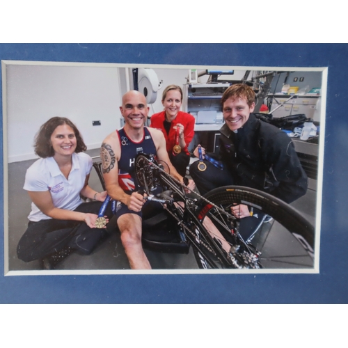 155 - Team GB Triathlon Team Signed Shirt Framed - 85cm x 64cm