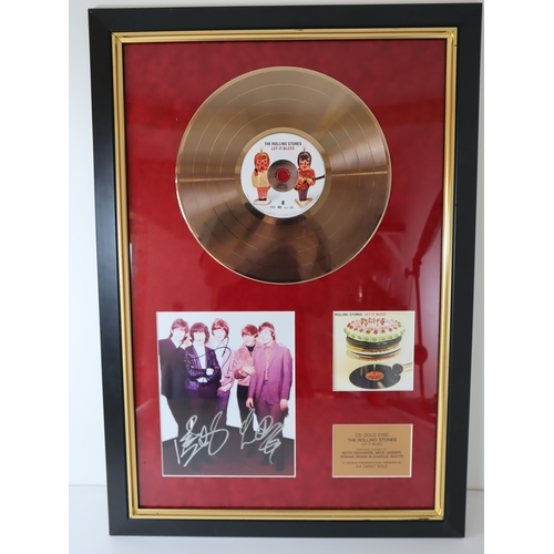 158 - *** Description Update ***
Rolling Stones Let it Bleed Photograph presented with 24 Carat Gold Finis... 