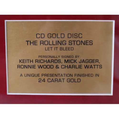 158 - *** Description Update ***
Rolling Stones Let it Bleed Photograph presented with 24 Carat Gold Finis... 