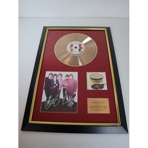 158 - *** Description Update ***
Rolling Stones Let it Bleed Photograph presented with 24 Carat Gold Finis... 