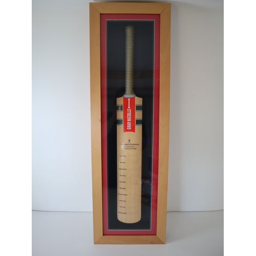 162 - Cricket - Signed Cricket Bats The Lords Taverners The Centurions 1st September 2008 + The Lords Tave... 