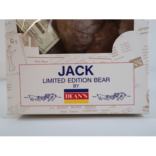 106 - Boxed Limited Edition Jack Teddy Bear by Deans No 142 with COA