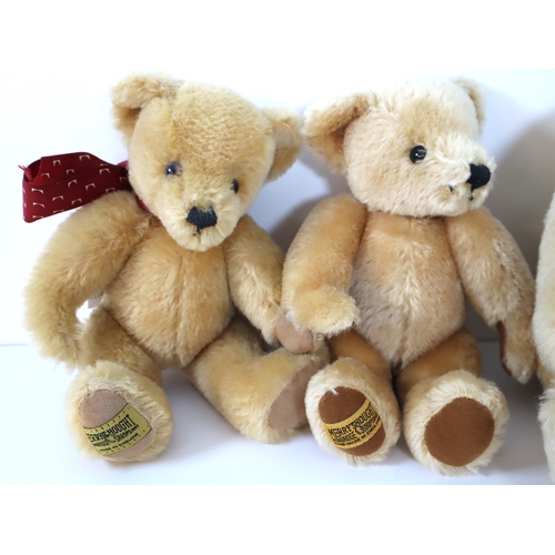 111 - Collection of three Merrythought Teddy Bears 20cm - 30cm