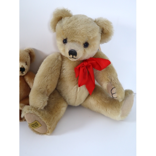 111 - Collection of three Merrythought Teddy Bears 20cm - 30cm