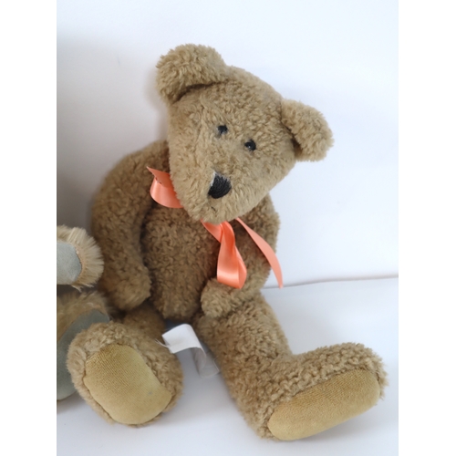 112 - Edward Teddy Bear + Boyds Collection Bear 20cm - 26cm