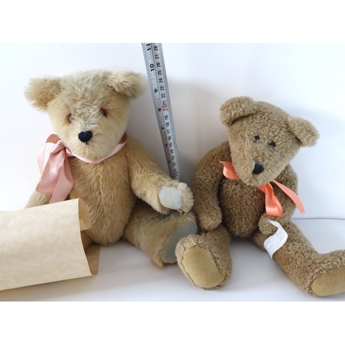 112 - Edward Teddy Bear + Boyds Collection Bear 20cm - 26cm