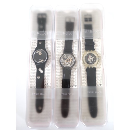 170 - Three Swatch Watches in cases