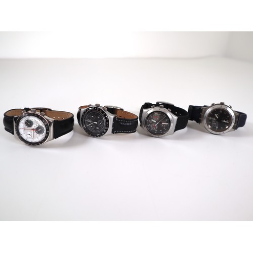 172 - 4 x Swatch Irony Chrono Watches no cases