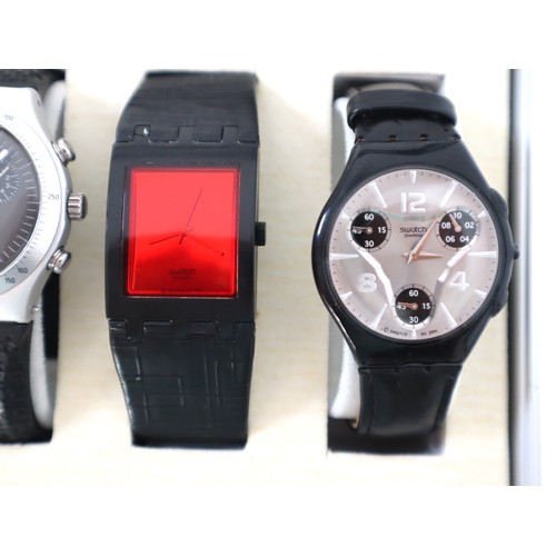 189 - 10 x Swatch Watches including Automatic's in Aluminium Display Case