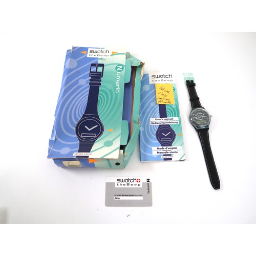 191 - Swatch The Beep Watch with Box / Papers