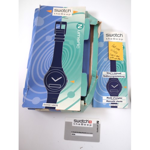 191 - Swatch The Beep Watch with Box / Papers