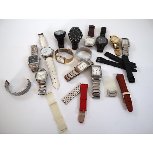 201 - Collection of Jasper Conran watches + others and spare watch straps