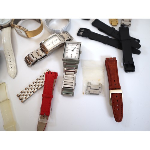 201 - Collection of Jasper Conran watches + others and spare watch straps