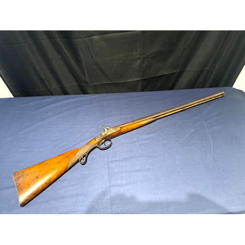 207 - 19th Century Robert Adams / Manton London Double barrel percussion shotgun