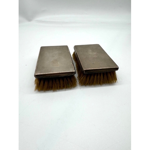 209 - Pair of Sterling Silver Boot Brushes