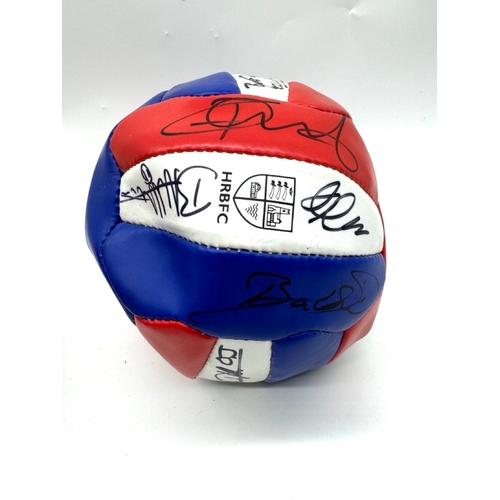 214 - Libra Manchester United Signed Football Premier League Champions + HRBFC Signed Football