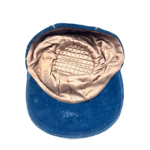 215 - Blue England International Football cap. England v Spain 1955 awarded to Frank Blunstone Chelsea & E... 