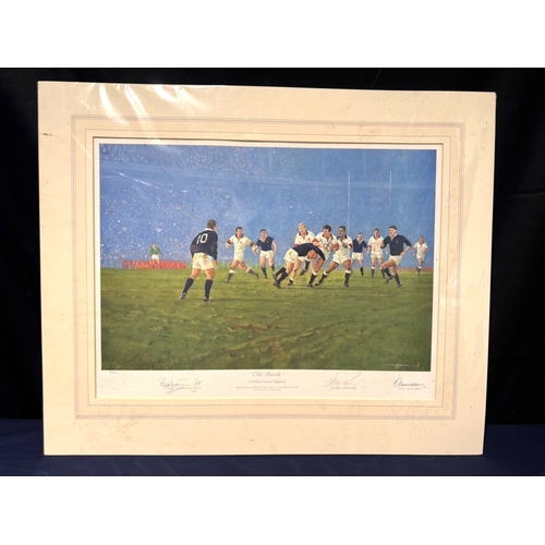 222 - Signed Rugby Print 