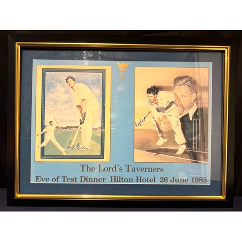 226 - Framed print The Lord's Taverners Cricket 84cm x 60cm