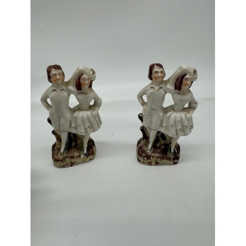 240 - 19th century ceramic figurines  A/F